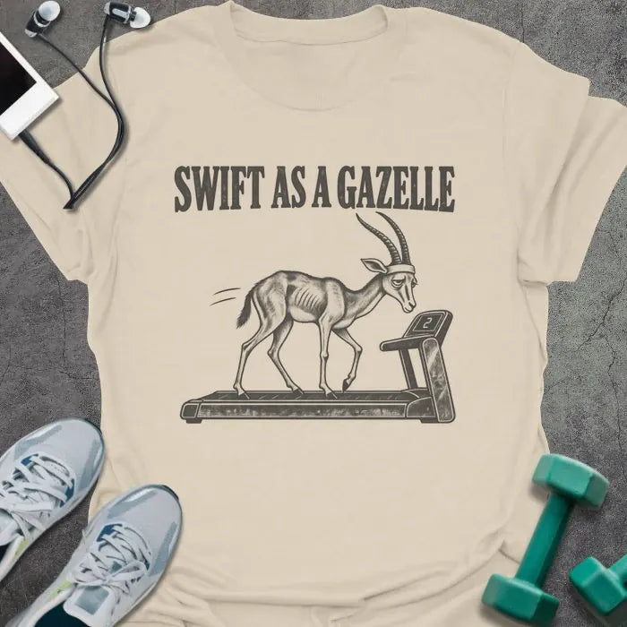 T-Shirt Natural / S Treadmill Gazelle T-Shirt