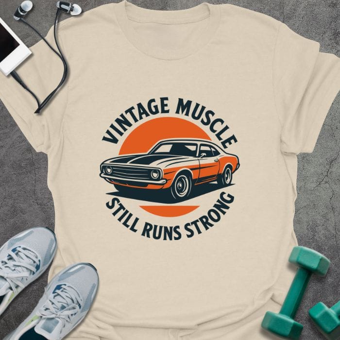 T-Shirt Natural / S Vintage Muscles T-Shirt