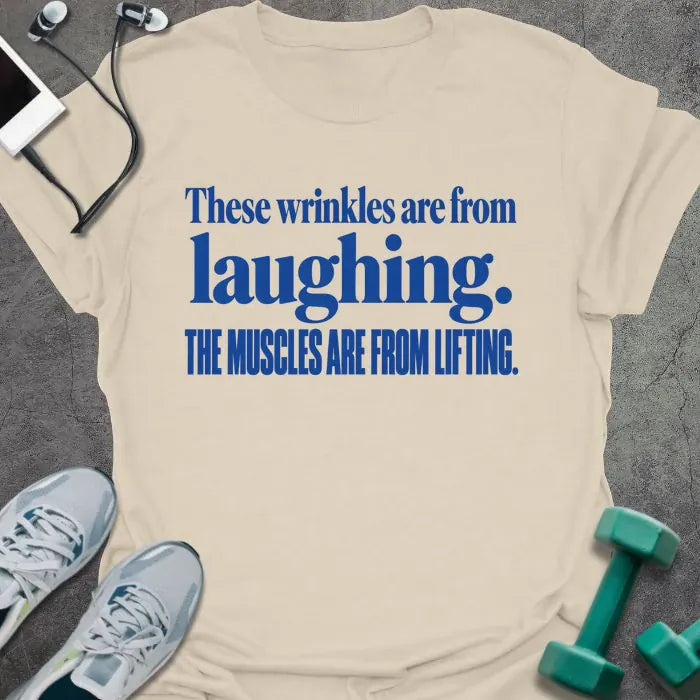 T-Shirt Natural / S Wrinkles Laughing T-Shirt