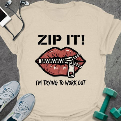 T-Shirt Natural / S Zip It T-Shirt