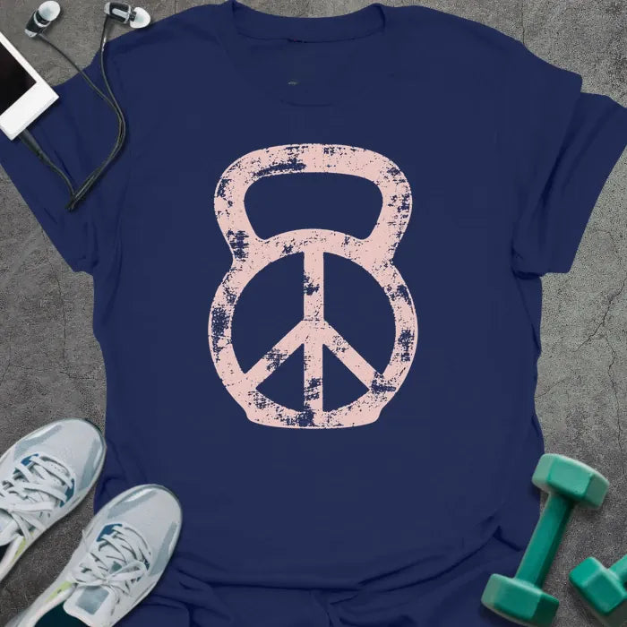 T-Shirt Navy / M Peace Sign T-Shirt