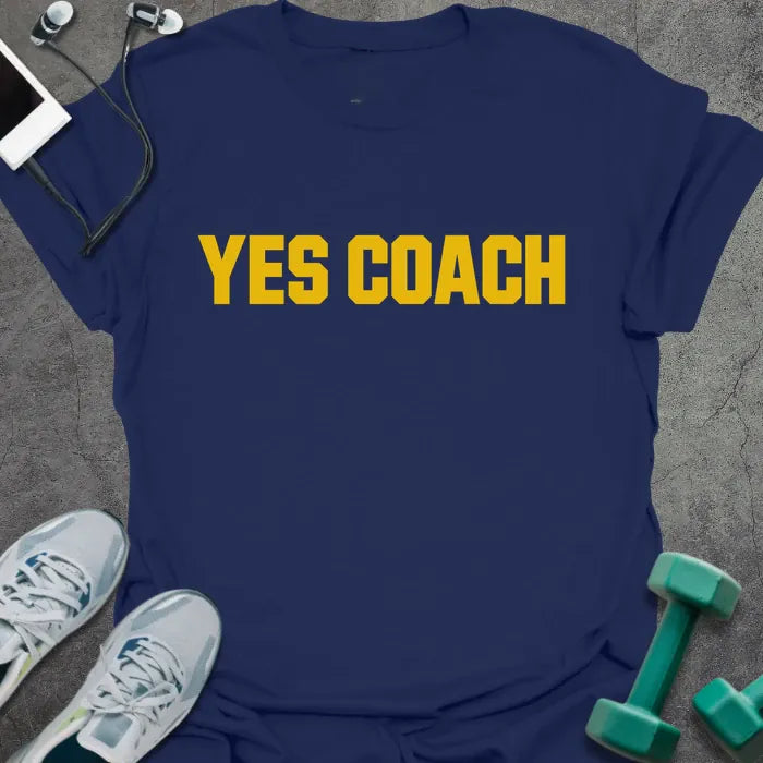 T-Shirt Navy / M Yes Coach T-Shirt