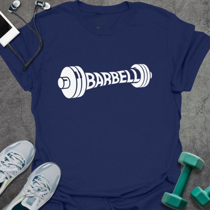 T-Shirt Navy / S Barbell T-Shirt