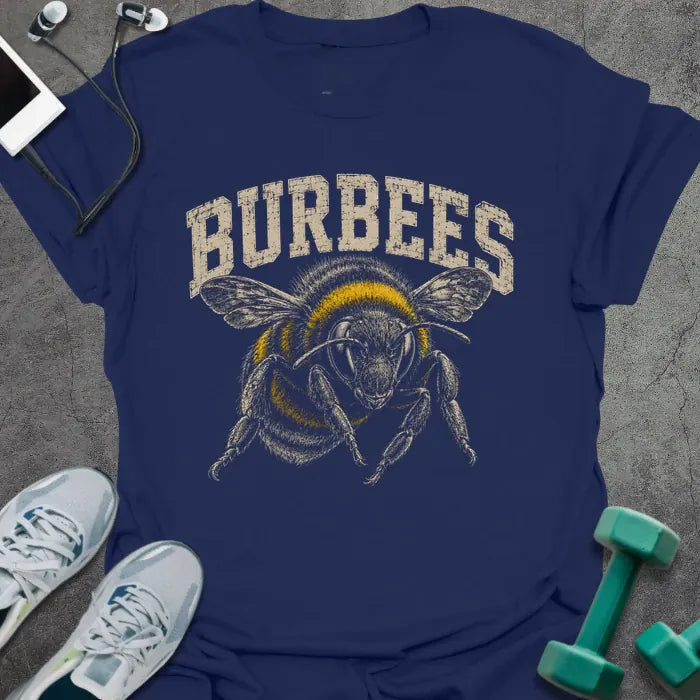 T-Shirt Navy / S Bee Burpees T-Shirt