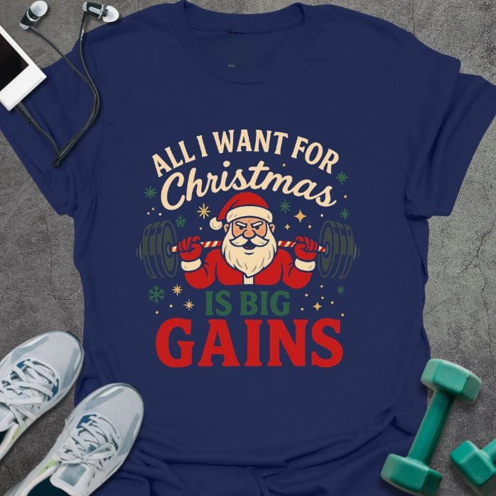 T-Shirt Navy / S Big Gains T-Shirt