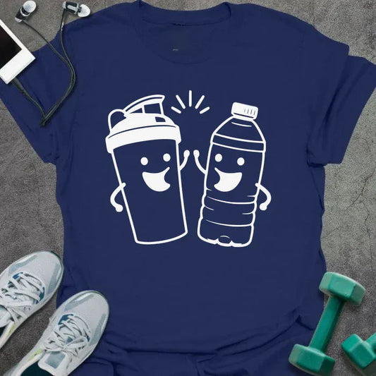 T-Shirt Navy / S Bottle Cheers T-Shirt