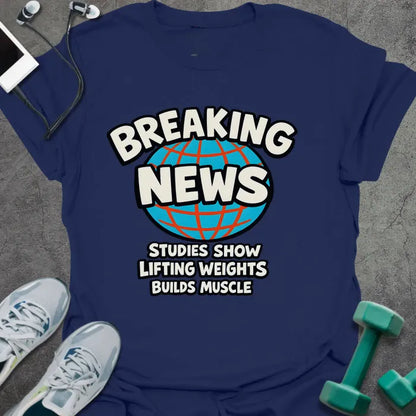 T-Shirt Navy / S Breaking News T-Shirt