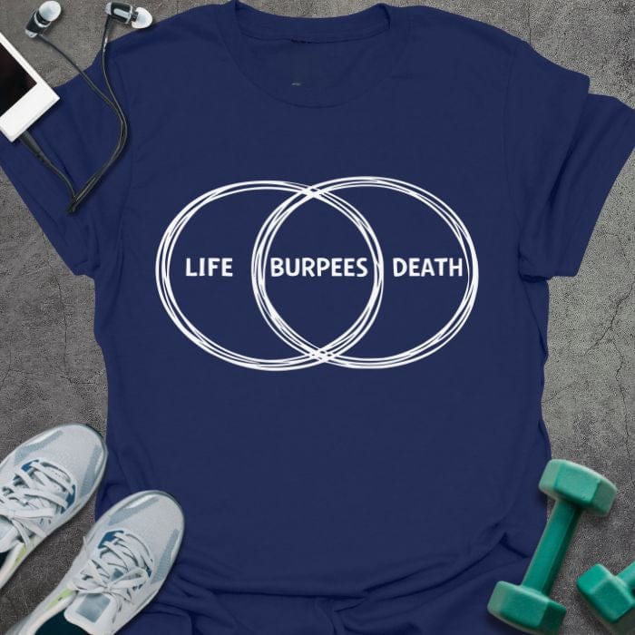 T-Shirt Navy / S Burpees Diagram T-Shirt