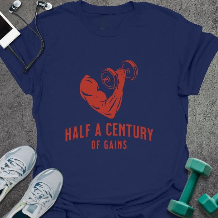 T-Shirt Navy / S Century Gains T-Shirt