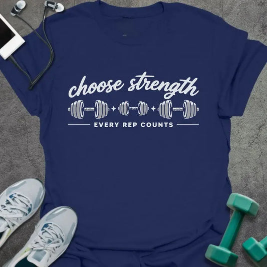 T-Shirt Navy / S Choose Strength T-Shirt