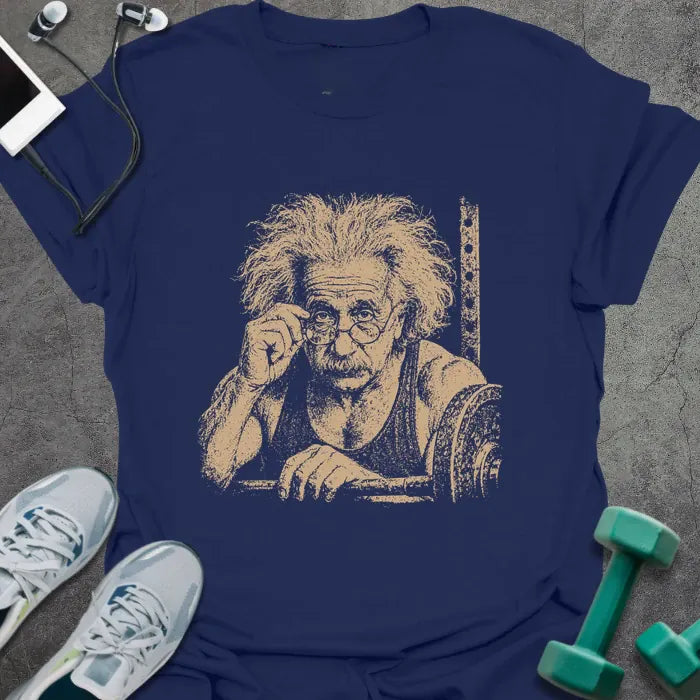 T-Shirt Navy / S Einstein Stare T-Shirt