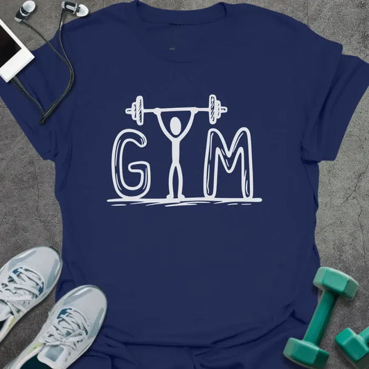 T-Shirt Navy / S Gym Figure T-Shirt