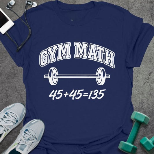 T-Shirt Navy / S Gym Math V T-Shirt