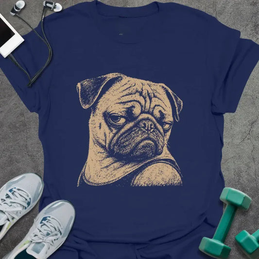 T-Shirt Navy / S Judging Pug T-Shirt