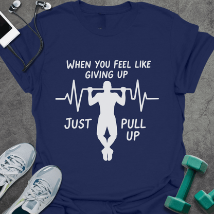 T-Shirt Navy / S Just Pull Up T-Shirt