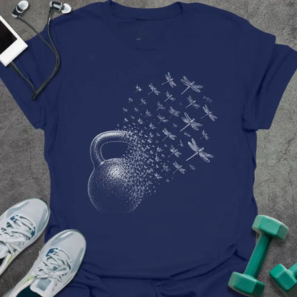 T-Shirt Navy / S Kettlebell Dragonflies T-Shirt