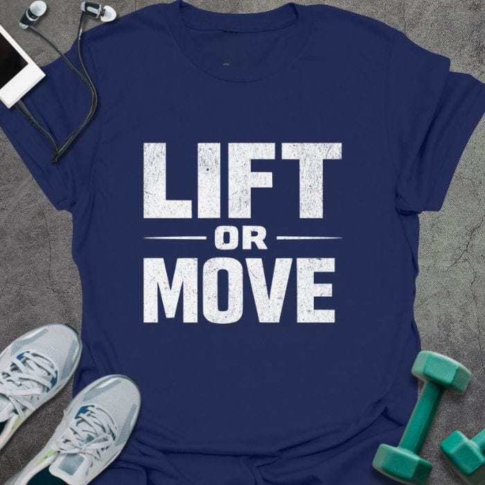 T-Shirt Navy / S Lift Or Move T-Shirt