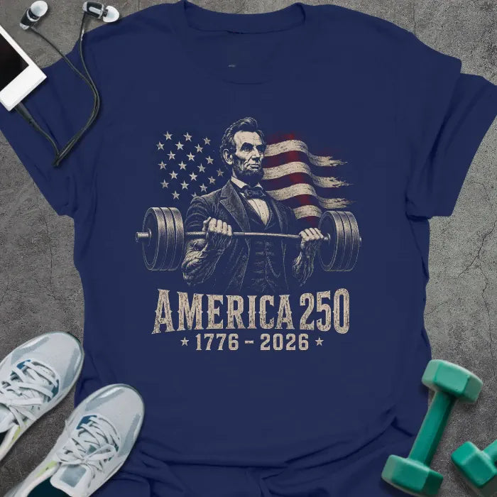 T-Shirt Navy / S Lincoln Curls T-Shirt