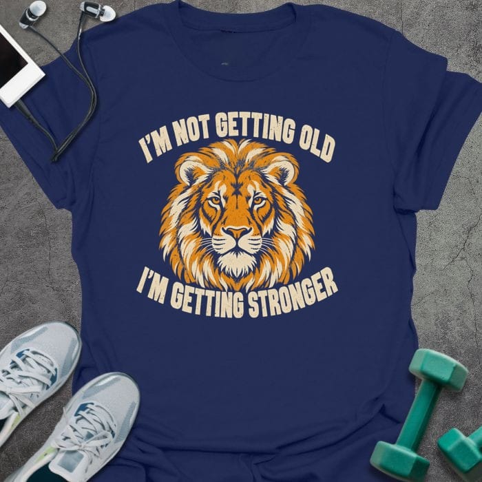 T-Shirt Navy / S Lion Stronger T-Shirt