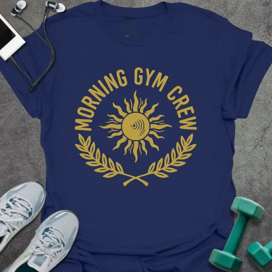T-Shirt Navy / S Morning Gym Crew T-Shirt