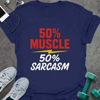 T-Shirt Navy / S Muscle Sarcasm T-Shirt