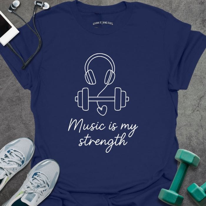 T-Shirt Navy / S Music Is T-Shirt