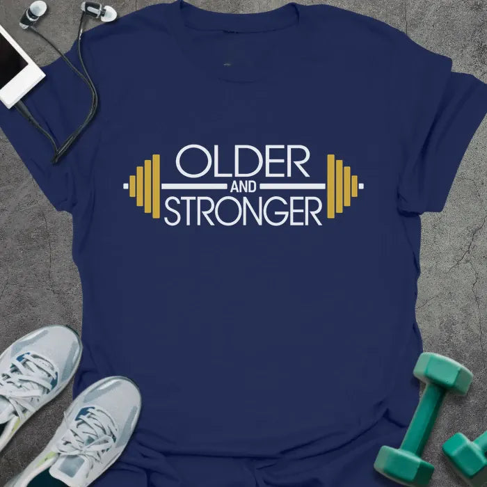 T-Shirt Navy / S Older And Stronger T-Shirt