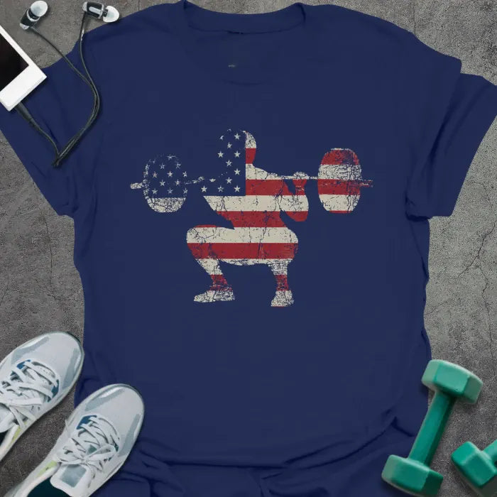 T-Shirt Navy / S Patriot Squat T-Shirt