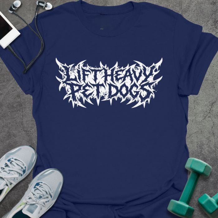 T-Shirt Navy / S Pet Dogs Metal T-Shirt