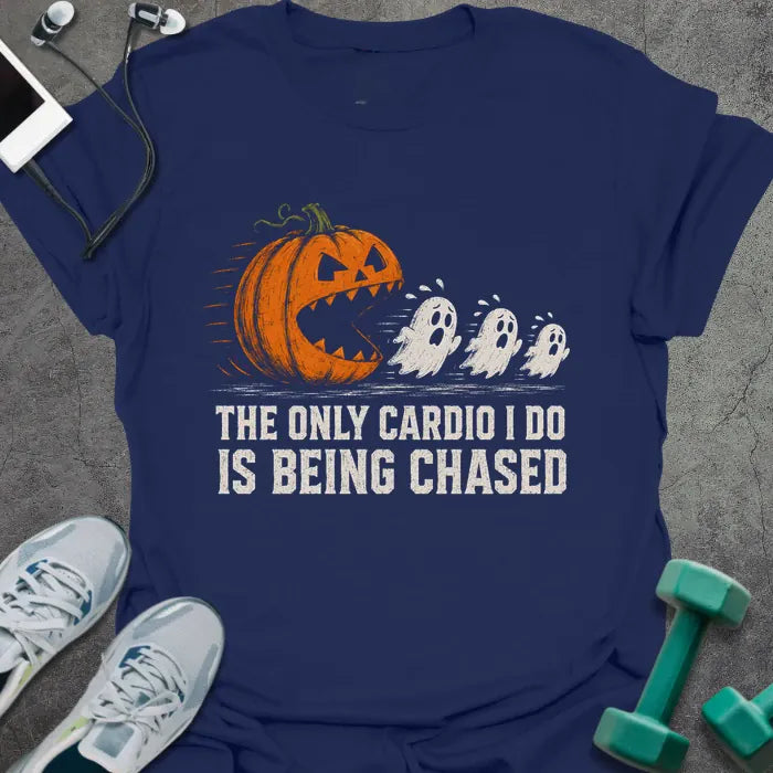 T-Shirt Navy / S Pumpkin Chase T-Shirt
