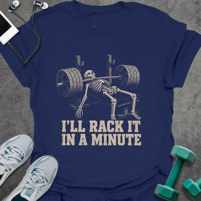 T-Shirt Navy / S Rack Minute T-Shirt