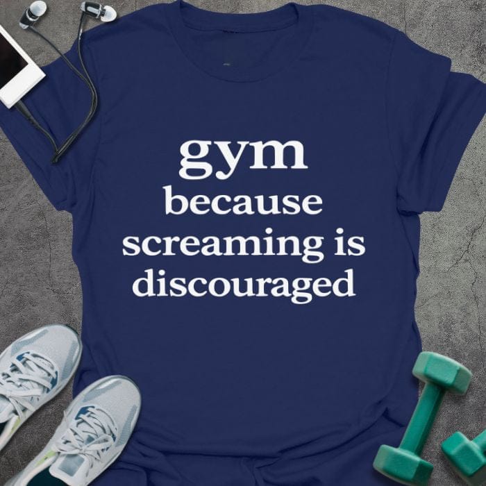T-Shirt Navy / S Screaming Is T-Shirt