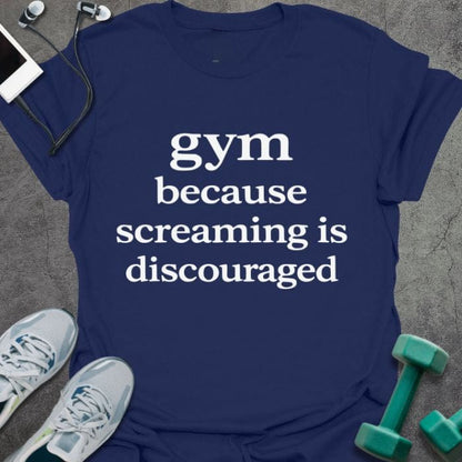 T-Shirt Navy / S Screaming Is T-Shirt