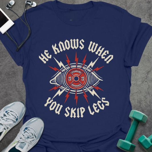 T-Shirt Navy / S Skip Legs B T-Shirt
