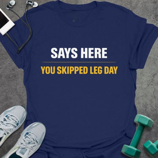 T-Shirt Navy / S Skipped Legs T-Shirt