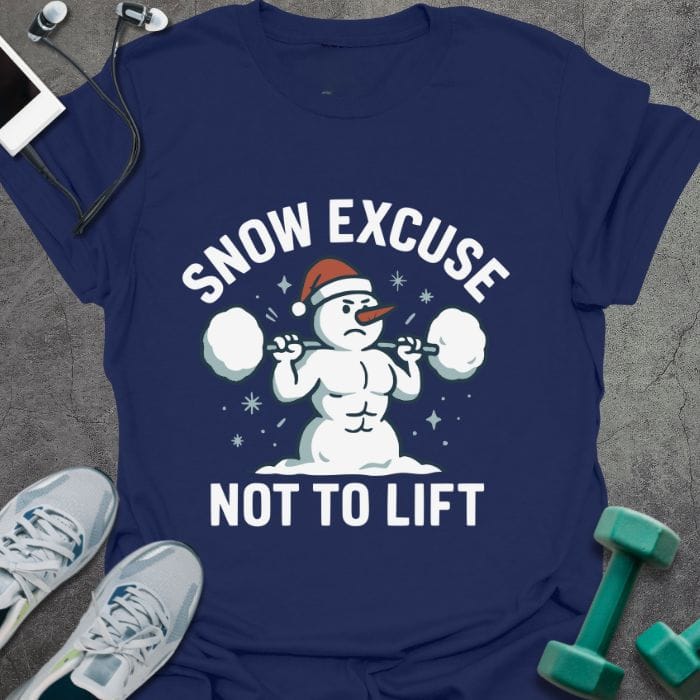 T-Shirt Navy / S Snow Excuses T-Shirt