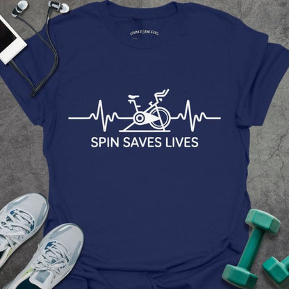 T-Shirt Navy / S SPIN Saves Lives T-Shirt