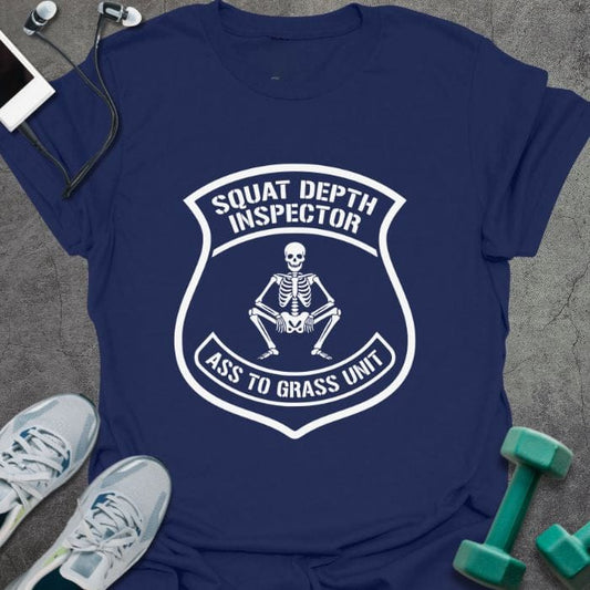 T-Shirt Navy / S Squat Inspector T-Shirt