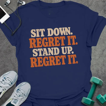 T-Shirt Navy / S Squat Regret T-Shirt