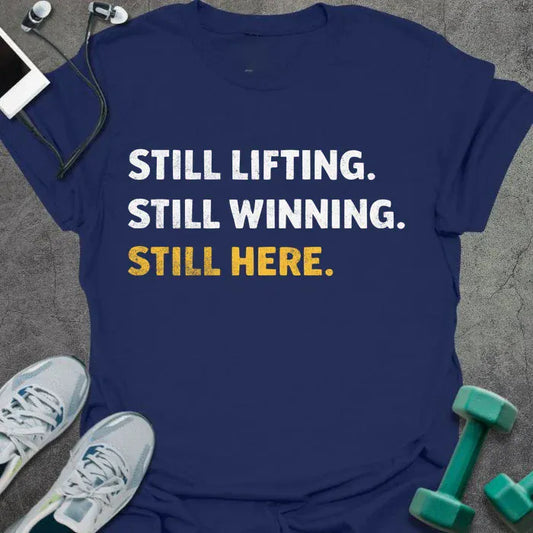 T-Shirt Navy / S Still Lifting T-Shirt