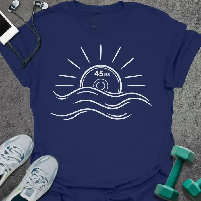 T-Shirt Navy / S Sun Plate T-Shirt