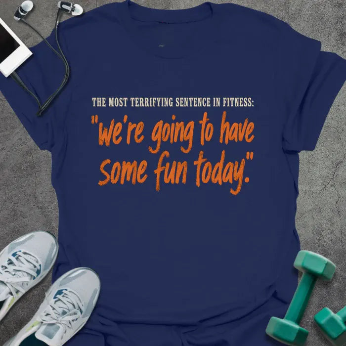 T-Shirt Navy / S Terrifying Fun T-Shirt