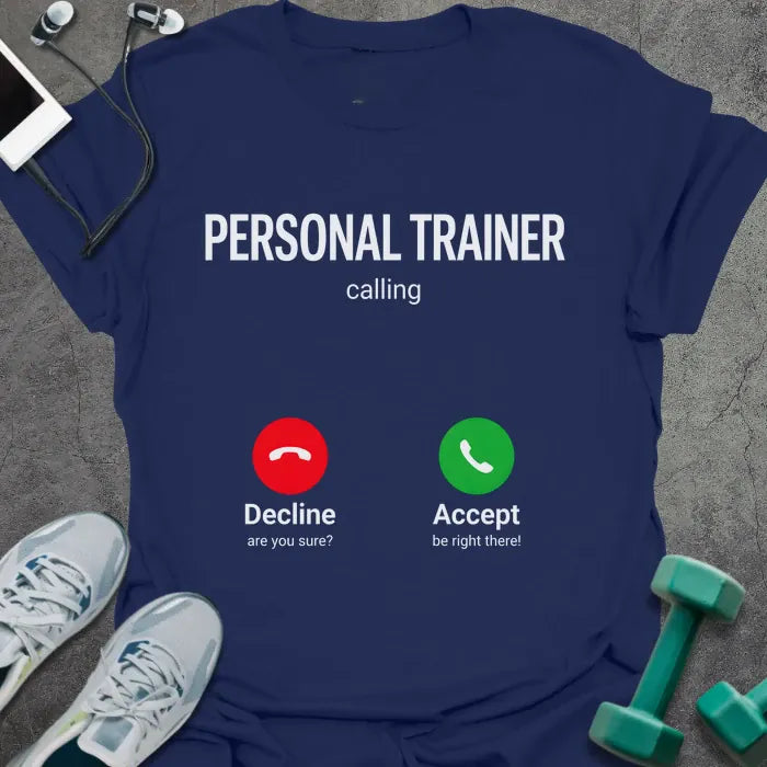 T-Shirt Navy / S Trainer Calling T-Shirt