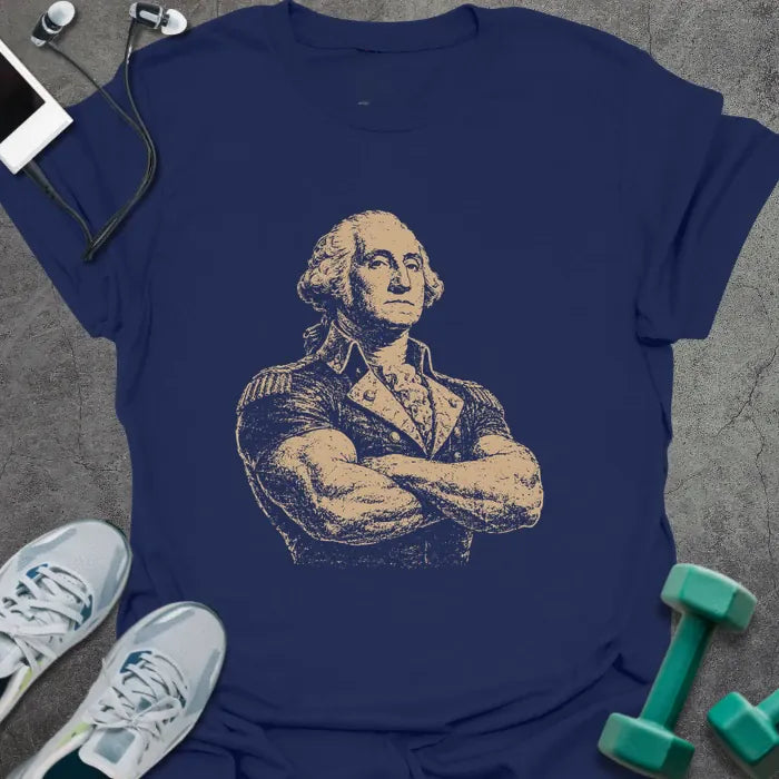 T-Shirt Navy / S Washington Pose T-Shirt