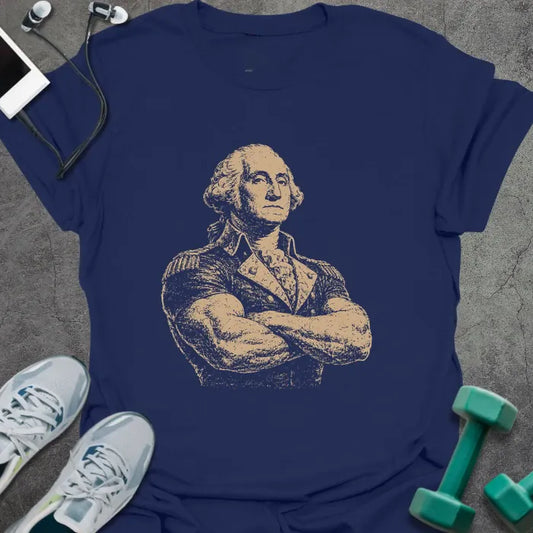 T-Shirt Navy / S Washington Pose T-Shirt
