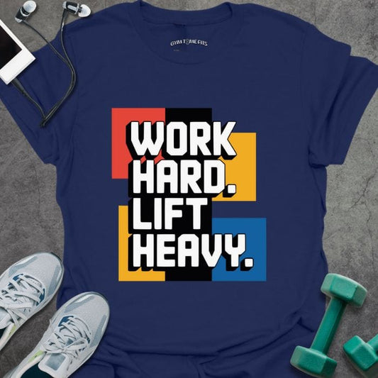 T-Shirt Navy / S Work Hard Art T-Shirt