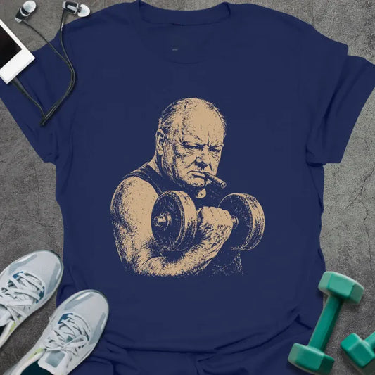 T-Shirt Navy / XS Churchill Curl T-Shirt