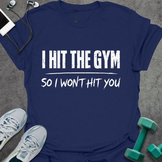 T-Shirt Navy / XS Hit The Gym T-Shirt
