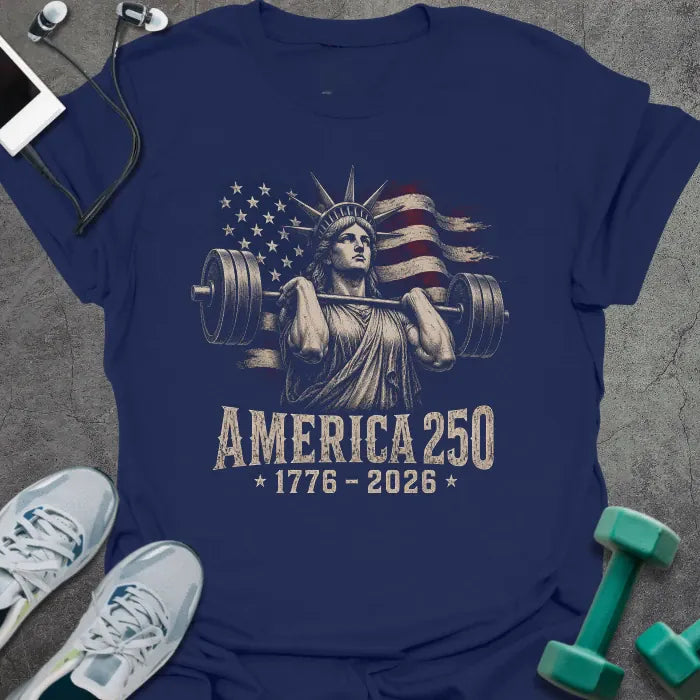 T-Shirt Navy / XS Liberty Curls T-Shirt
