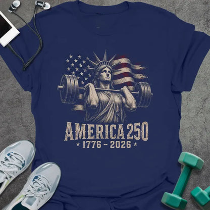 T-Shirt Navy / XS Liberty Curls T-Shirt